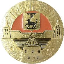 Значки с элементами герба Псков